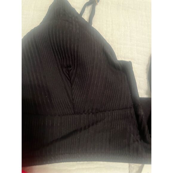 L*Space Siren Bikini Top Black with Cabana Bottom Cherry NEW NWT - Picture 3 of 11
